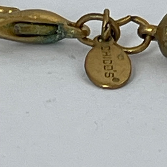 Chico's Pendant Necklace Peacock Blue Green Black Multi Strand Cord - Picture 7 of 8